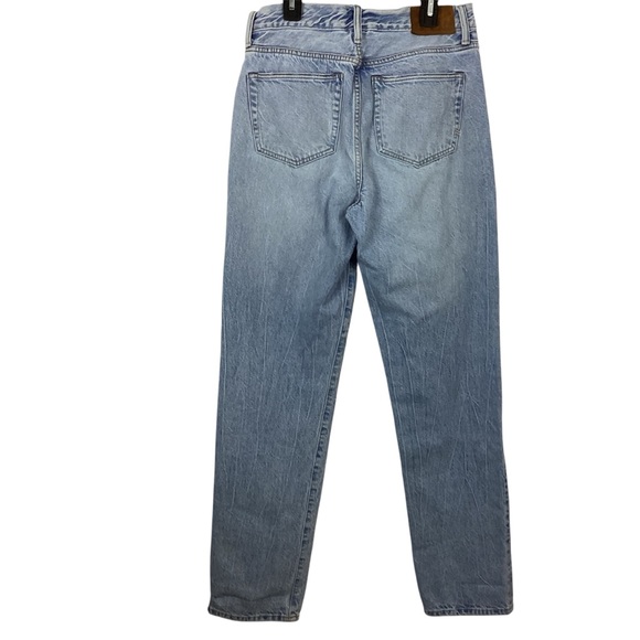 AE77 Premium Slouch Straight Leg Jeans Size 0 Regular - Picture 4 of 9